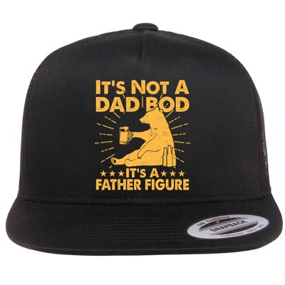 Funny Father Figure It's Not A Dad Bod Bear Flatbill Hat