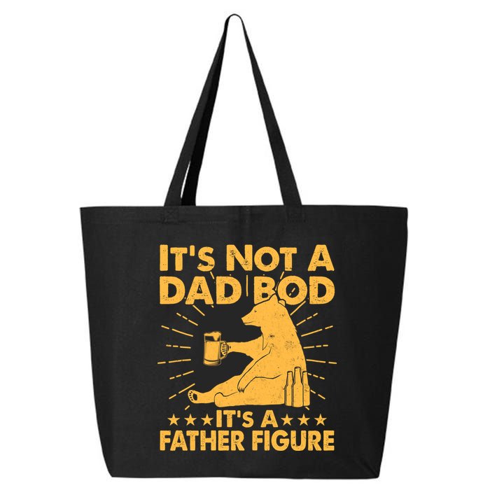 Funny Father Figure It's Not A Dad Bod Bear 25L Jumbo Tote