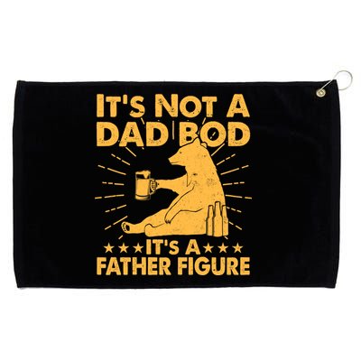 Funny Father Figure It's Not A Dad Bod Bear Grommeted Golf Towel