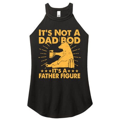 Funny Father Figure It's Not A Dad Bod Bear Women's Perfect Tri Rocker Tank