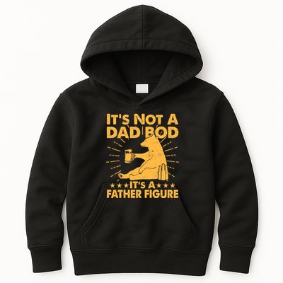 Funny Father Figure It's Not A Dad Bod Bear Kids Hoodie