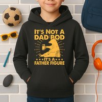 Funny Father Figure It's Not A Dad Bod Bear Kids Hoodie
