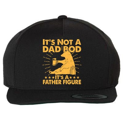 Funny Father Figure It's Not A Dad Bod Bear Wool Snapback Cap