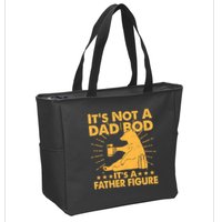 Funny Father Figure It's Not A Dad Bod Bear Zip Tote Bag