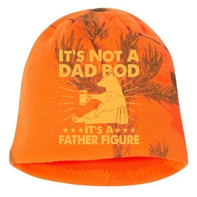 Funny Father Figure It's Not A Dad Bod Bear Kati - Camo Knit Beanie