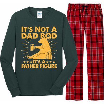 Funny Father Figure It's Not A Dad Bod Bear Long Sleeve Pajama Set