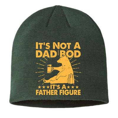 Funny Father Figure It's Not A Dad Bod Bear Sustainable Beanie