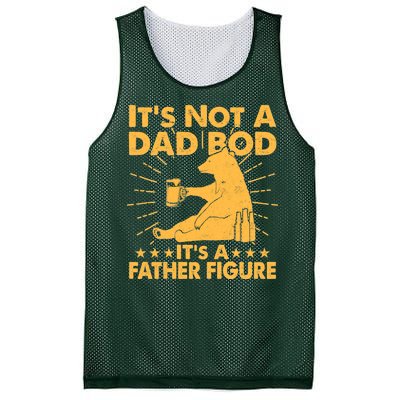 Funny Father Figure It's Not A Dad Bod Bear Mesh Reversible Basketball Jersey Tank