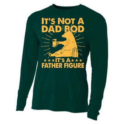 Funny Father Figure It's Not A Dad Bod Bear Cooling Performance Long Sleeve Crew