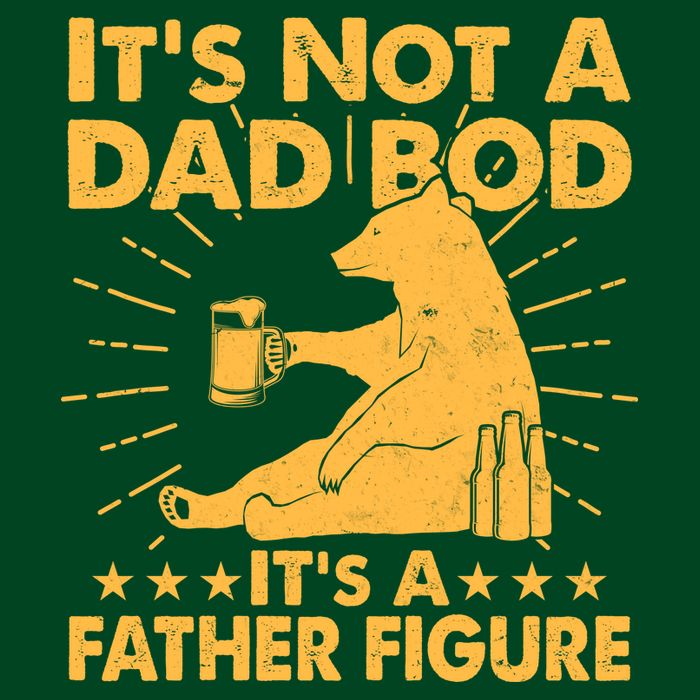 Funny Father Figure It's Not A Dad Bod Bear Premium T-Shirt