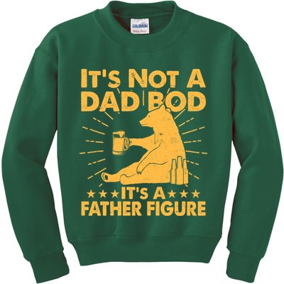 Funny Father Figure It's Not A Dad Bod Bear Kids Sweatshirt