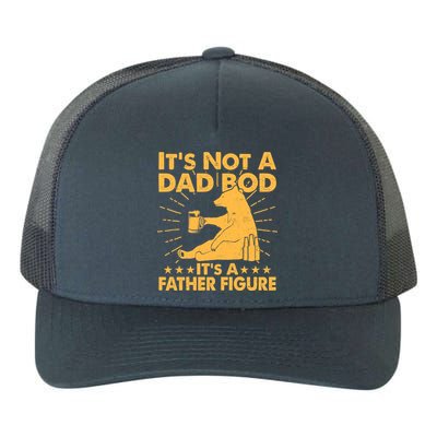 Funny Father Figure It's Not A Dad Bod Bear Yupoong Adult 5-Panel Trucker Hat