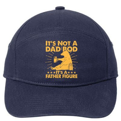 Funny Father Figure It's Not A Dad Bod Bear 7-Panel Snapback Hat