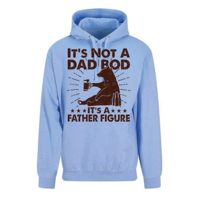 Funny Father Figure It's Not A Dad Bod Bear Unisex Surf Hoodie