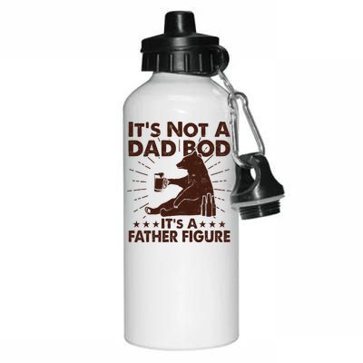 Funny Father Figure It's Not A Dad Bod Bear Aluminum Water Bottle