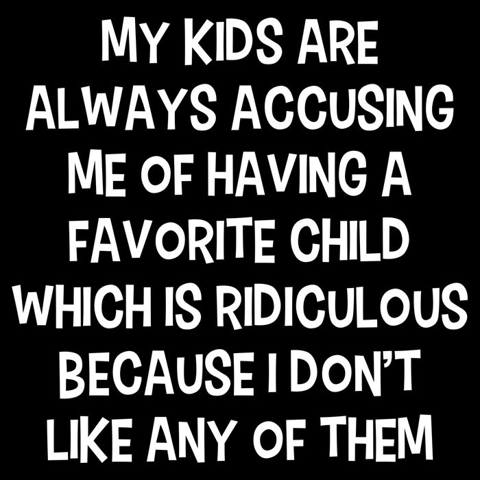 Funny Favorite Child Dad Quote Cropped Pullover Crew
