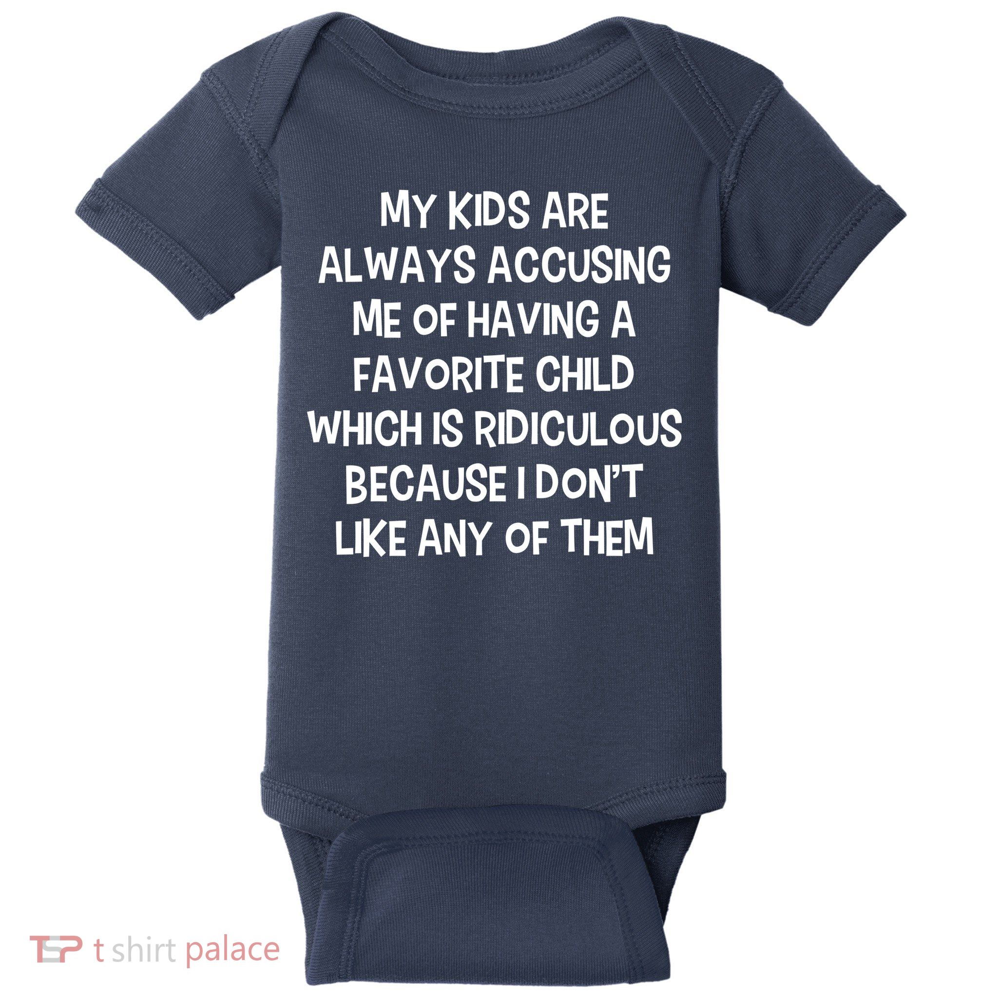 Funny Favorite Child Dad Quote Baby Bodysuit