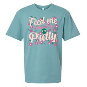 Funny Feed Me And Tell Me I'm Pretty Sueded Cloud Jersey T-Shirt