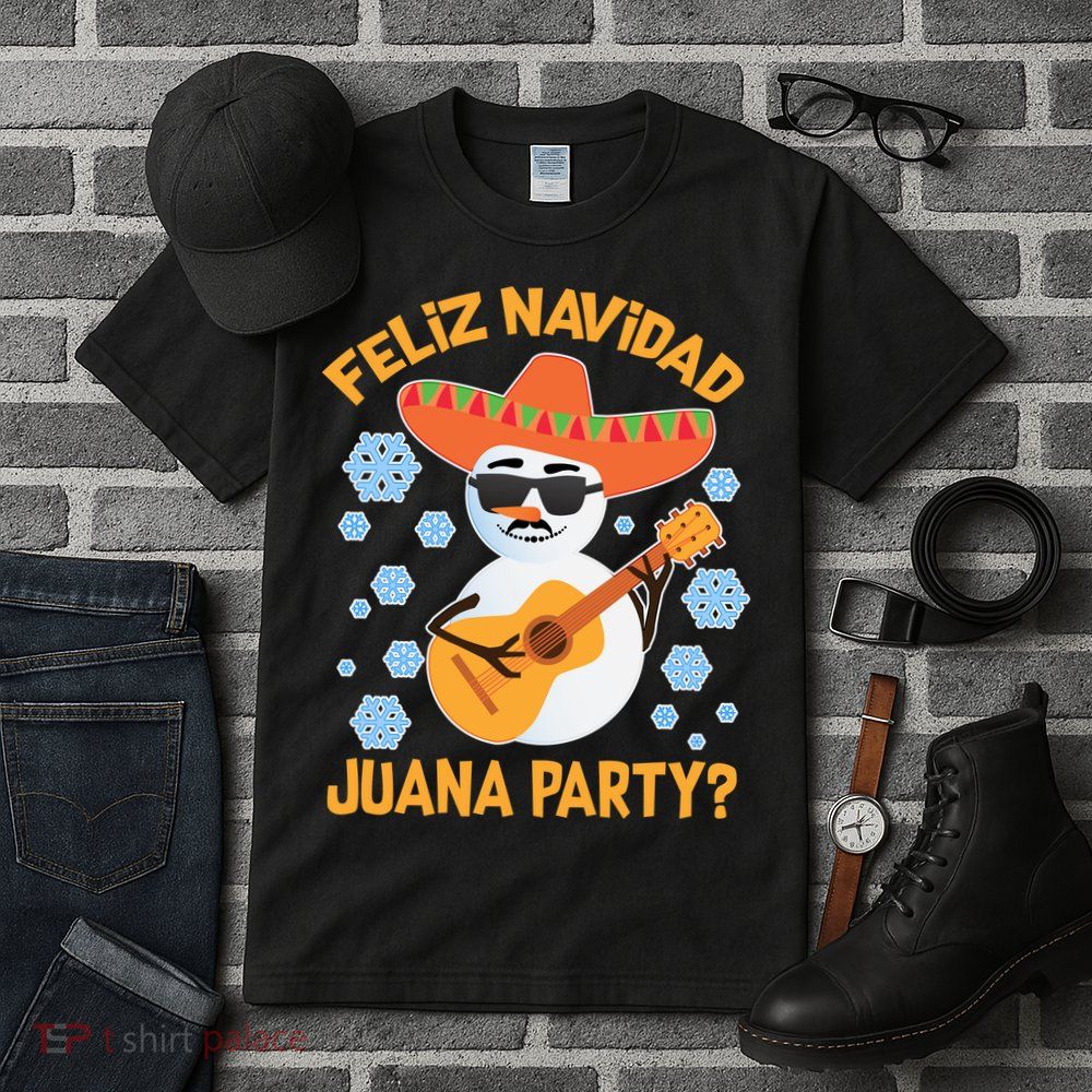Funny Feliz Navidad Juana Party Snowman Tall T-Shirt