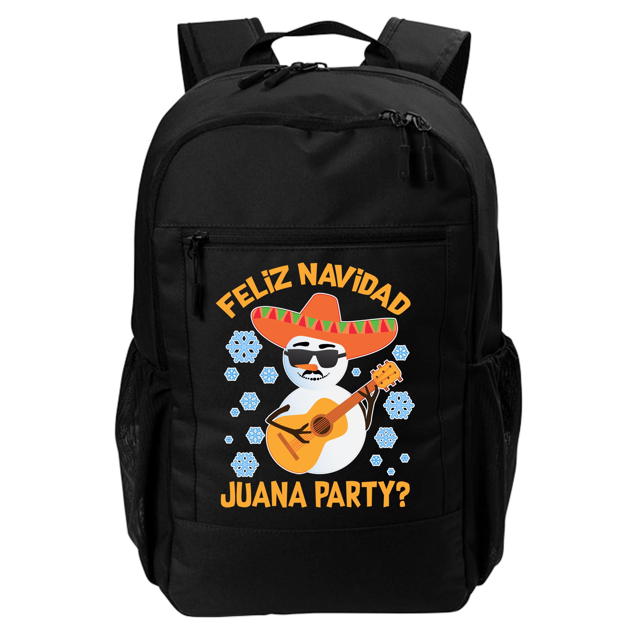 Funny Feliz Navidad Juana Party Snowman Backpack
