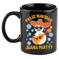 Funny Feliz Navidad Juana Party Snowman 11oz C Handle Ceramic Mug