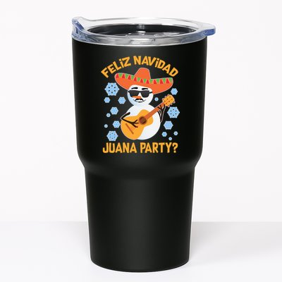 Funny Feliz Navidad Juana Party Snowman Tumbler