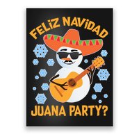 Funny Feliz Navidad Juana Party Snowman Poster