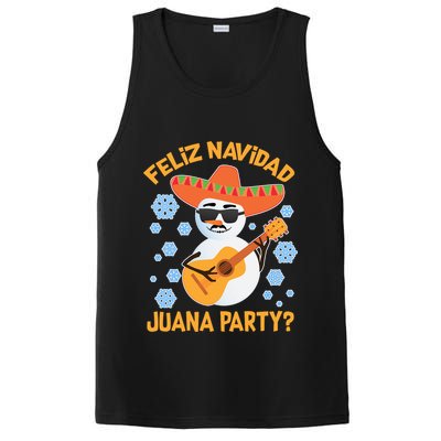 Funny Feliz Navidad Juana Party Snowman PosiCharge Competitor Tank