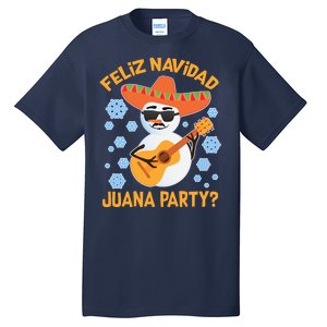 Funny Feliz Navidad Juana Party Snowman Tall T-Shirt