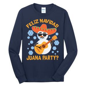 Funny Feliz Navidad Juana Party Snowman Tall Long Sleeve T-Shirt