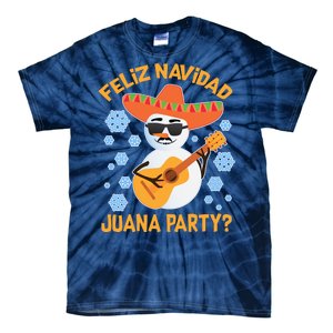 Funny Feliz Navidad Juana Party Snowman Tie-Dye T-Shirt