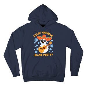 Funny Feliz Navidad Juana Party Snowman Tall Hoodie