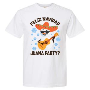 Funny Feliz Navidad Juana Party Snowman Garment-Dyed Heavyweight T-Shirt