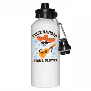 Funny Feliz Navidad Juana Party Snowman Aluminum Water Bottle