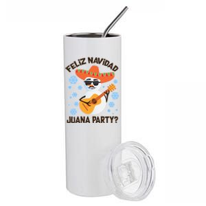 Funny Feliz Navidad Juana Party Snowman Stainless Steel Tumbler