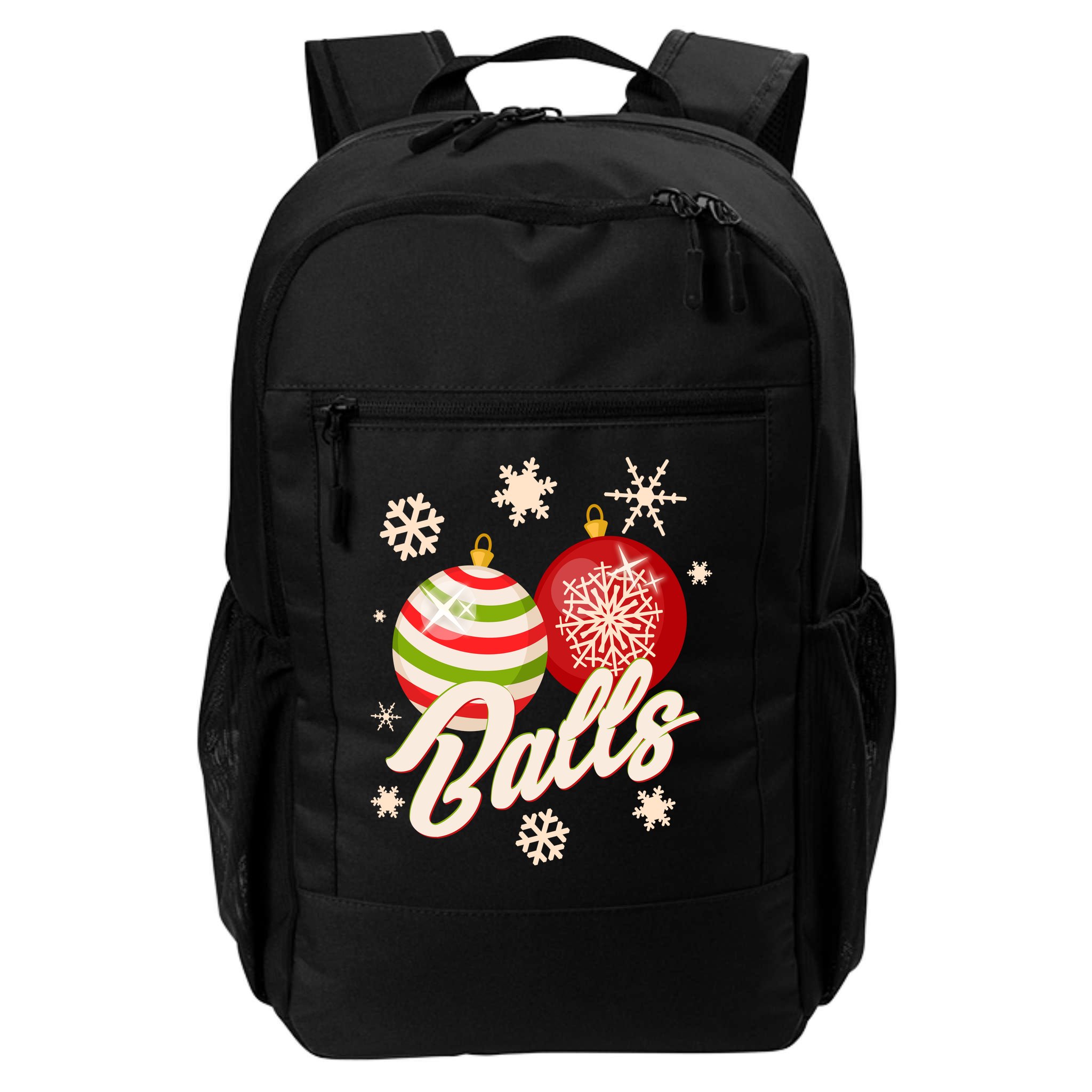 Funny Festive Christmas Balls Backpack