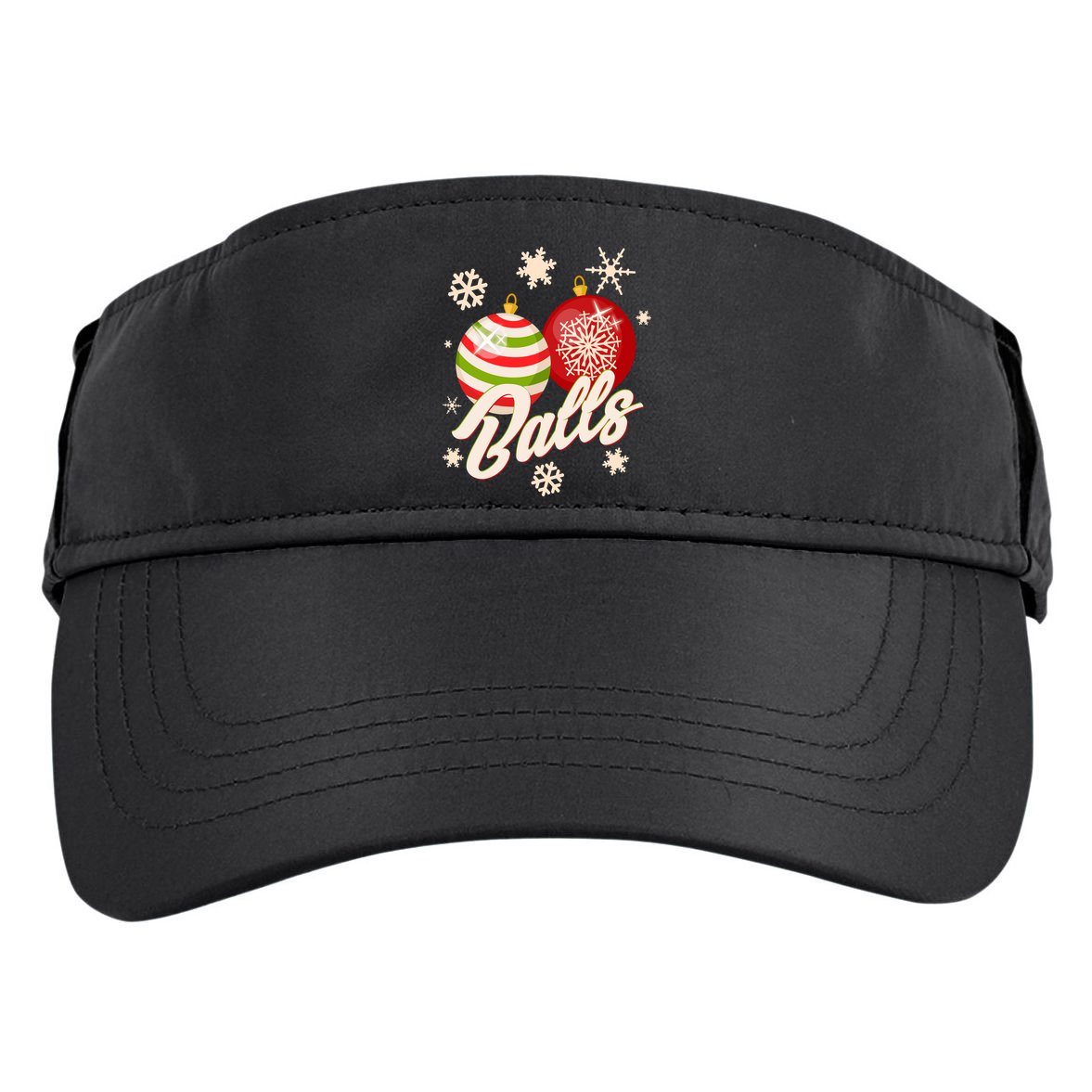 Funny Festive Christmas Balls Adult Drive Performance Visor