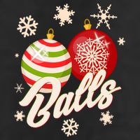 Funny Festive Christmas Balls Adult Drive Performance Visor