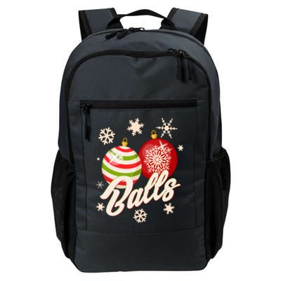 Funny Festive Christmas Balls Daily Commute Backpack