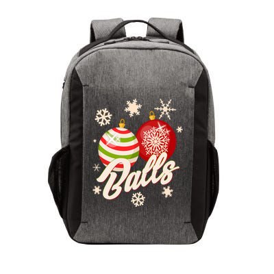 Funny Festive Christmas Balls Vector Backpack