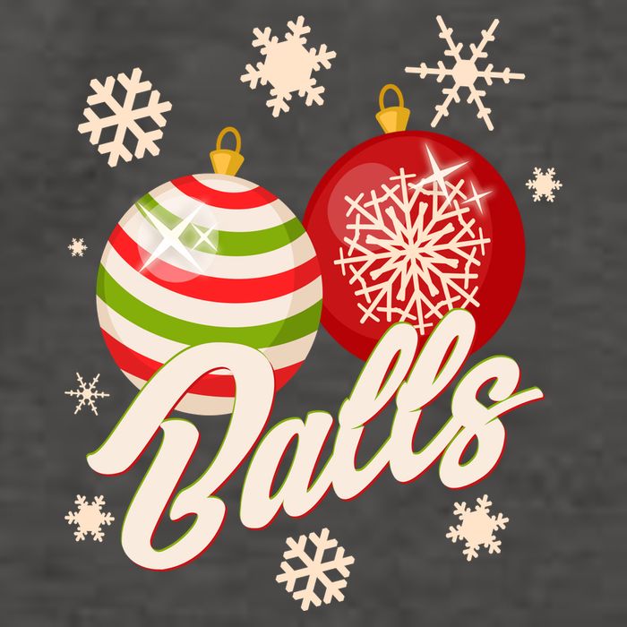 Funny Festive Christmas Balls Vector Backpack