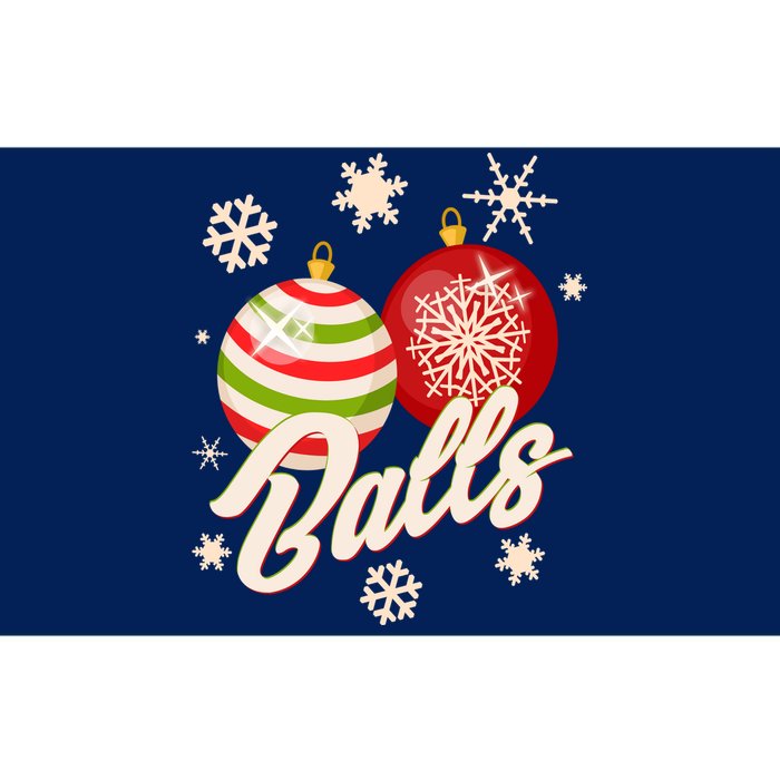 Funny Festive Christmas Balls Bumper Sticker