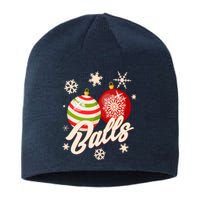 Funny Festive Christmas Balls Sustainable Beanie