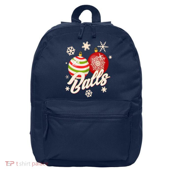 Funny Festive Christmas Balls 16 in Basic Backpack
