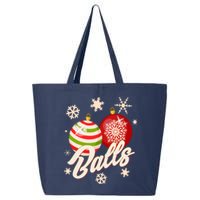 Funny Festive Christmas Balls 25L Jumbo Tote