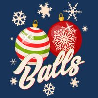 Funny Festive Christmas Balls Kids Sweatshirt