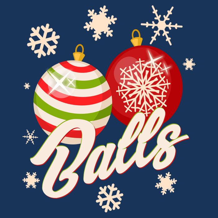 Funny Festive Christmas Balls Kids Sweatshirt