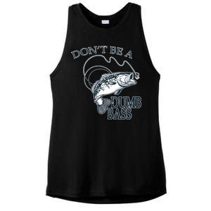 Funny Fishing - Don't Be A Dumb Bass Ladies PosiCharge Tri-Blend Wicking Tank