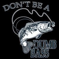 Funny Fishing - Don't Be A Dumb Bass USA-Made Doggie Bandana