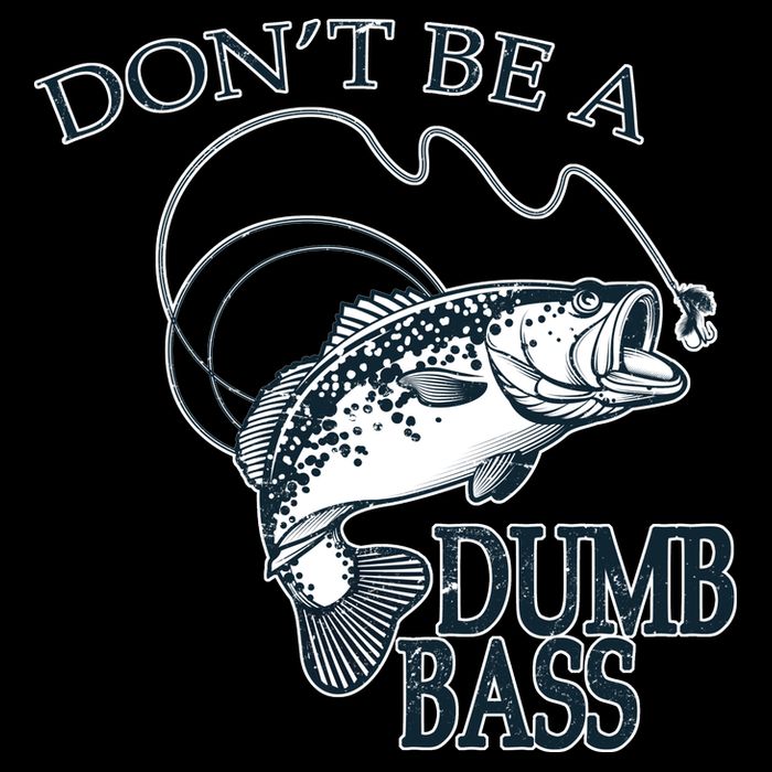 Funny Fishing - Don't Be A Dumb Bass USA-Made Doggie Bandana